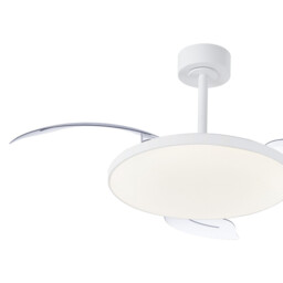 Slim Fan Mini 40cm 45W LED Dimmable Ceiling Light With 25W DC Fan, 2700-5000K Remote Control, 3150lm, White - thumbnail 5
