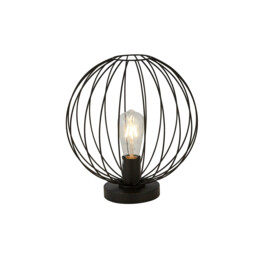 Rondo Table Lamp Black Wire Frame - thumbnail 1