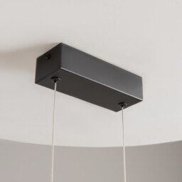 Skyline Modern Bar Pendant Ceiling Light Black 4000K 800lm Brass Shade - thumbnail 5