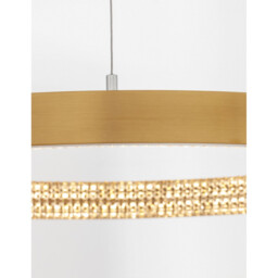 Preston Integrated LED Pendant Ceiling Light Antique Gold Brass Aluminium LED 25W 1800Lm 3000K - thumbnail 2