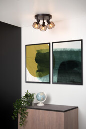 Maren Retro Ceiling Spotlight - Ø 37cm - 3xE14 - Black - thumbnail 5