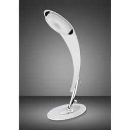 Tess Table Lamp 5W LED 3000K, 450lm, Matt White/Frosted Acrylic/Polished Chrome, 3yrs Warranty - thumbnail 2
