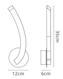 On Wall Lamp Left Switched 5W LED 3000K, 500lm, Polished Chrome, Frosted Acrylic - thumbnail 2