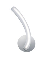 On Wall Lamp Left Switched 5W LED 3000K, 500lm, Polished Chrome, Frosted Acrylic - thumbnail 1
