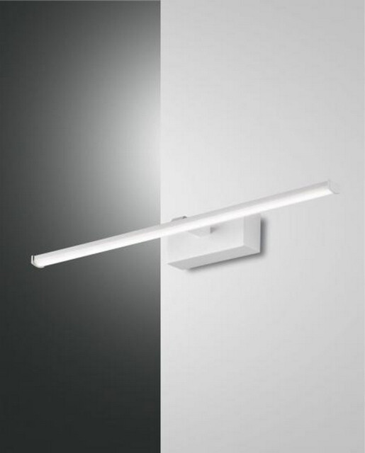 Nala LED Bathroom Over Mirror Light White Glass, IP44