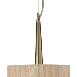 Loewe Single Pendant 3 Light E27, Antique Brass With Soft Bronze Shade - thumbnail 5