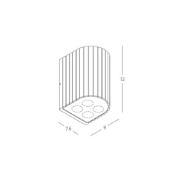 Arlina Outdoor Wall Down Lamp Graphite LED 3000K IP54 - thumbnail 2