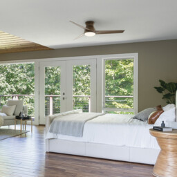 Kichler Eris 3 Blade 132cm Ceiling Fan with LED Light Walnut IP44 Remote Control - thumbnail 2