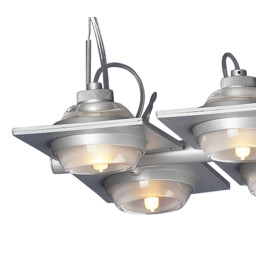 (0040 002) Ull Rectangular Pendant 6 Light G9 Silver Grey - thumbnail 5