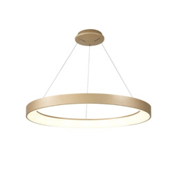 Niseko II Ring Pendant 90cm 66W LED, 2700K-5000K Tuneable, 5440lm, Remote Control, Gold, 3yrs Warranty - thumbnail 1