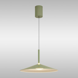 Calice 48cm Rise And Fall Pendant, 16W LED, 3000K, 1200lm, Green/White, 3yrs Warranty - thumbnail 2