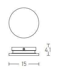 Aretha 15cm Integrated Led Wall Lamp Pure White LED 3000K - thumbnail 3