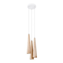 Sula Cluster Pendant Ceiling Light Natural Wood