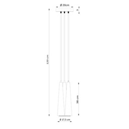 Sula Cluster Pendant Ceiling Light Natural Wood - thumbnail 5
