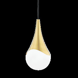 Ariana 1 Light Small Pendant Aged Brass