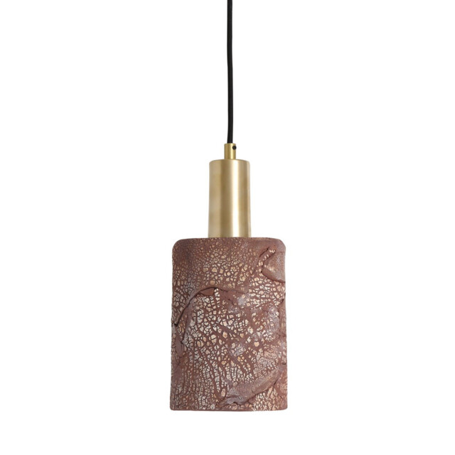 Senna Pendant Red Iron, Satin Brass - image 1