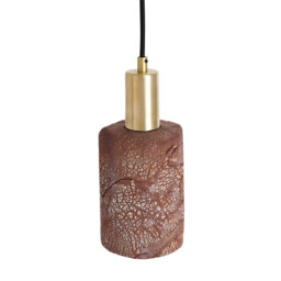 Senna Pendant Red Iron, Satin Brass - thumbnail 3