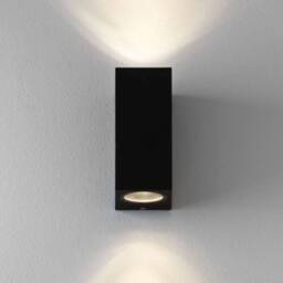 Chios 150 Outdoor Up Down Wall 2 Light Black IP44, GU10