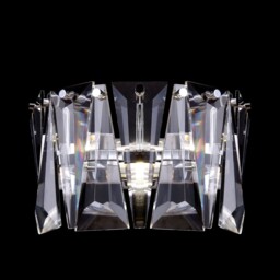 Puntes Flush Wall Lamp Chrome, 1 Light, E14 - thumbnail 2