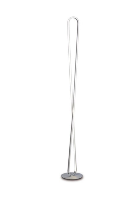 Bucle Floor Lamp 50W LED 3000K, 4300lm, Dimmable, White, Frosted Acrylic - image 1