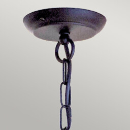 Chartwell 5 Light Chandelier Black Finish, E14 - thumbnail 3
