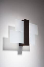 Feniks 1 Light Flush Wall Light Black, E27 - thumbnail 2