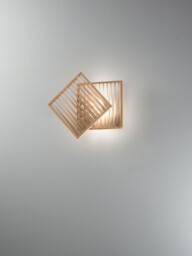 Loft Integrated LED Wall Light Ash Wood Glass - thumbnail 2