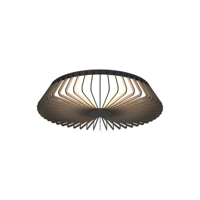 Himalaya 53cm Round Ceiling (Light Only), 56W LED, 2700-5000K Tuneable White, 2500lm, Remote Control, Black, 3yrs Warranty - image 1