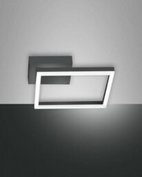 Bard Integrated LED Semi Flush Light Anthracite Glass