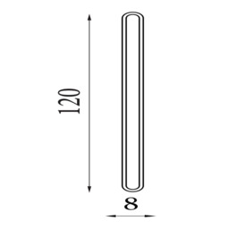 Bordo LED Outdoor Wall Lamp, Length 1200mm, Black - thumbnail 5
