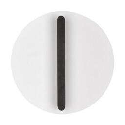 Nalu 20cm Flush Wall Lamp Sandy Black, White Triac Dimmable LED 15W 900lm 2700K