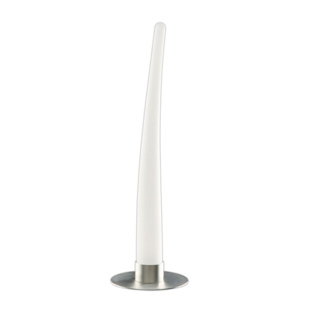 Estalacta Table Lamp 1 Light Indoor, Silver/Opal White - image 1