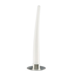 Estalacta Table Lamp 1 Light Indoor, Silver/Opal White - thumbnail 1