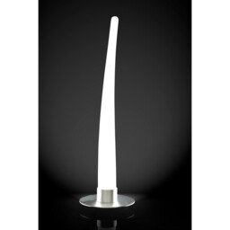 Estalacta Table Lamp 1 Light Indoor, Silver/Opal White - thumbnail 2