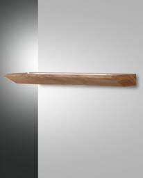 Linus LED Wall Uplight Oak Glass - thumbnail 1