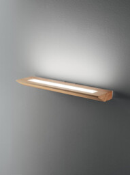 Linus LED Wall Uplight Oak Glass - thumbnail 2