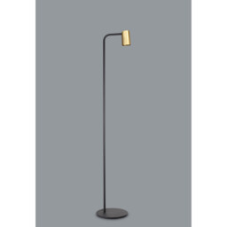 Sal Floor Lamp 1 Light GU10, Satin Gold/Matt Black - thumbnail 2
