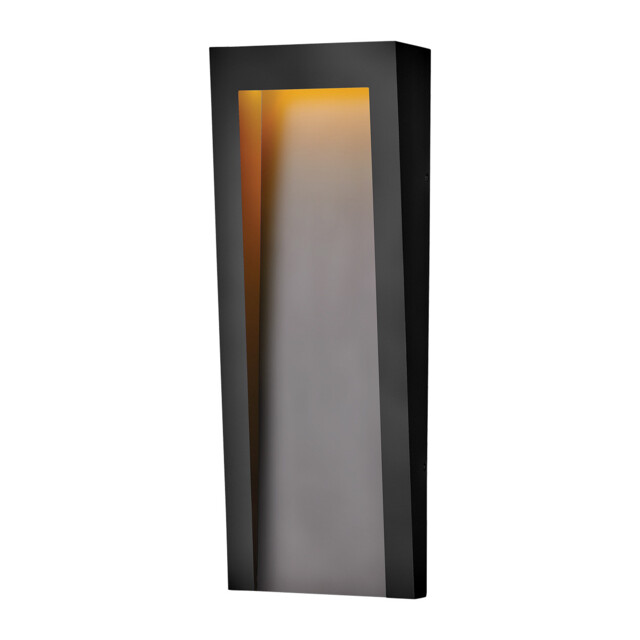 Hinkley Taper Outdoor Recessed Wall Lamp Textured Black, 3000K, IP44 - image 1