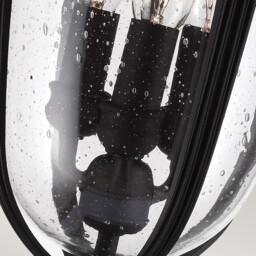 English Bridle 3 Light Medium Outdoor Pedestal Light Black IP44, E14 - thumbnail 5