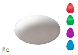Huevo Oval Table Lamp Induction LED RGB Outdoor IP65, 120lm, Opal White - thumbnail 1