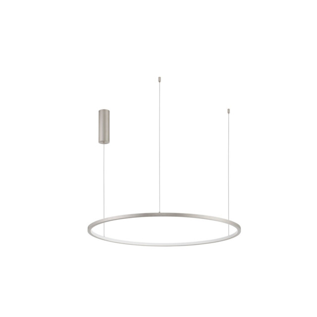 Tarquin Integrated LED Pendant Ceiling Light Champagne Silver Aluminium LED 48W 2592Lm 3000K - image 1