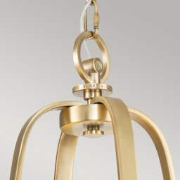 Quoizel Gotham Multi Arm Chandelier with Shades Brushed Brass - thumbnail 3
