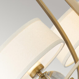 Quoizel Gotham Multi Arm Chandelier with Shades Brushed Brass - thumbnail 5