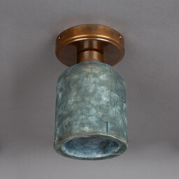 Osier Ceiling Light Blue Earth, Antique Brass - thumbnail 2