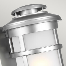 Newport Outdoor 1 Light Wall Lantern, Painted Brushed Steel, IP44, E27 - thumbnail 2