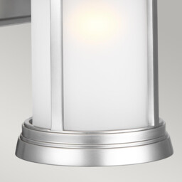 Newport Outdoor 1 Light Wall Lantern, Painted Brushed Steel, IP44, E27 - thumbnail 3