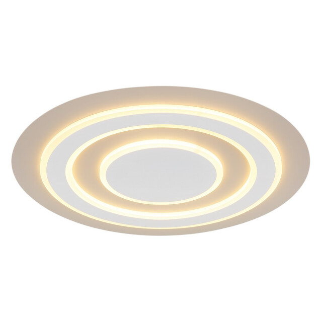 Jayden Semi Flush Ceiling Light Matt White LED 3000K - image 1