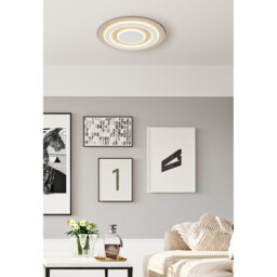 Jayden Semi Flush Ceiling Light Matt White LED 3000K - thumbnail 2