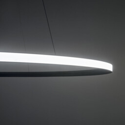 Circular Outward Recessed 204cm Integrated LED Pendant Ceiling Light White 129W 2700K Dali Dimmming - thumbnail 3