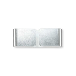 Clip  2 Light Indoor Small Wall Light Silver, G9